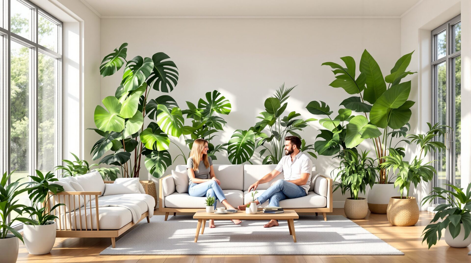 plantes structurantes maison