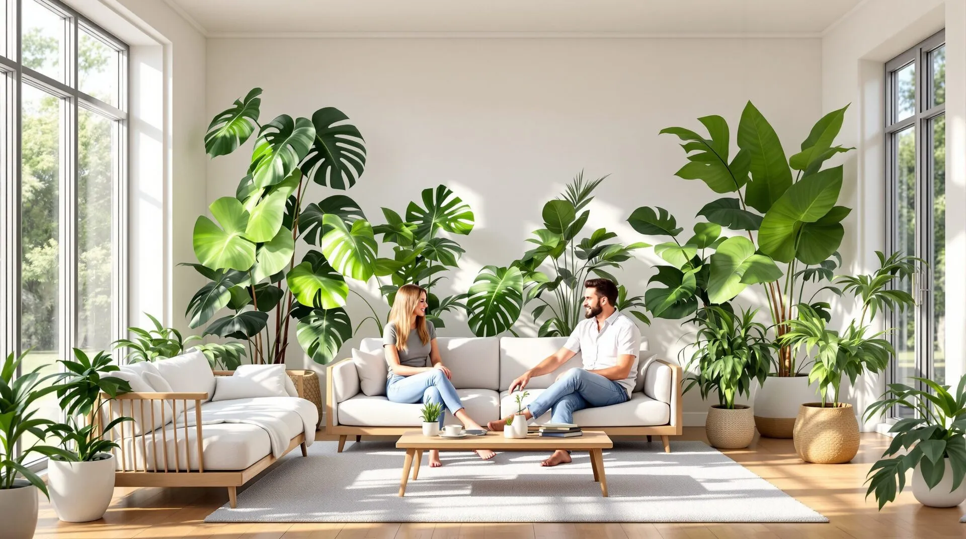 plantes structurantes maison