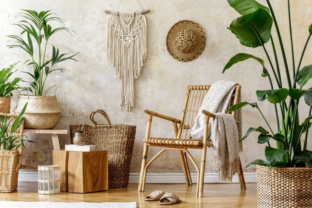 déco en rotin