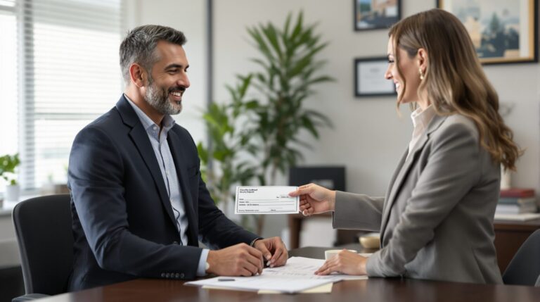 encaisser chèque de caution