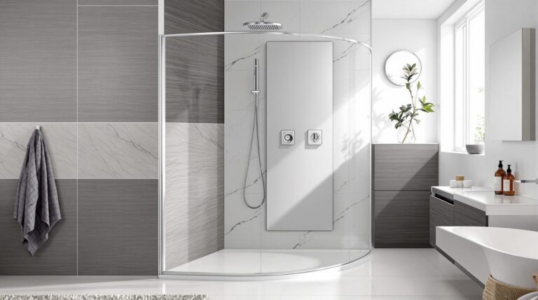 panneau mural douche