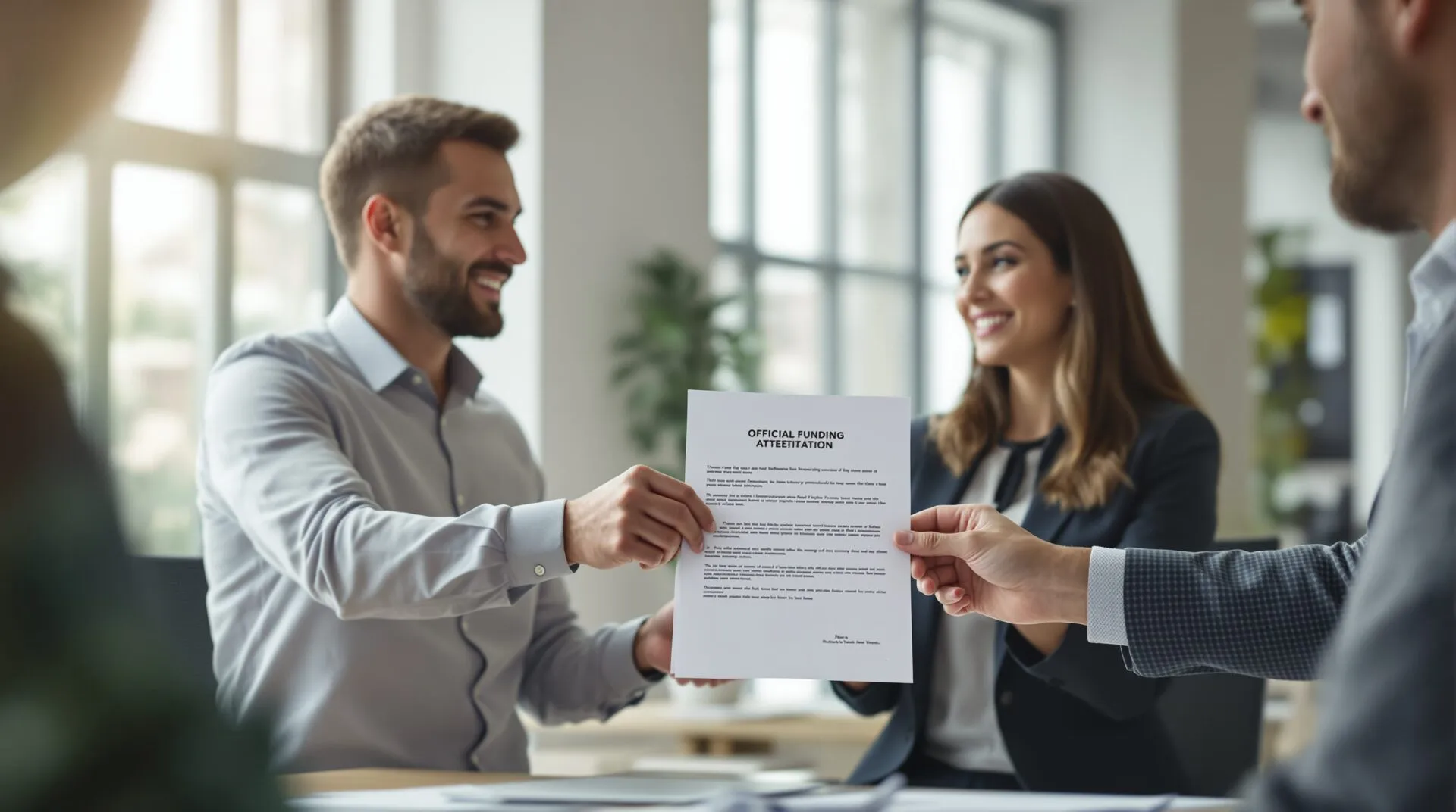 modèle attestation de financement