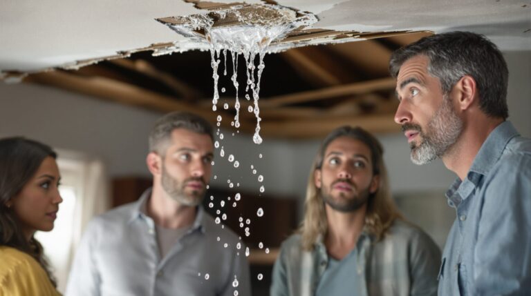 locataire infiltration d eau par plafond