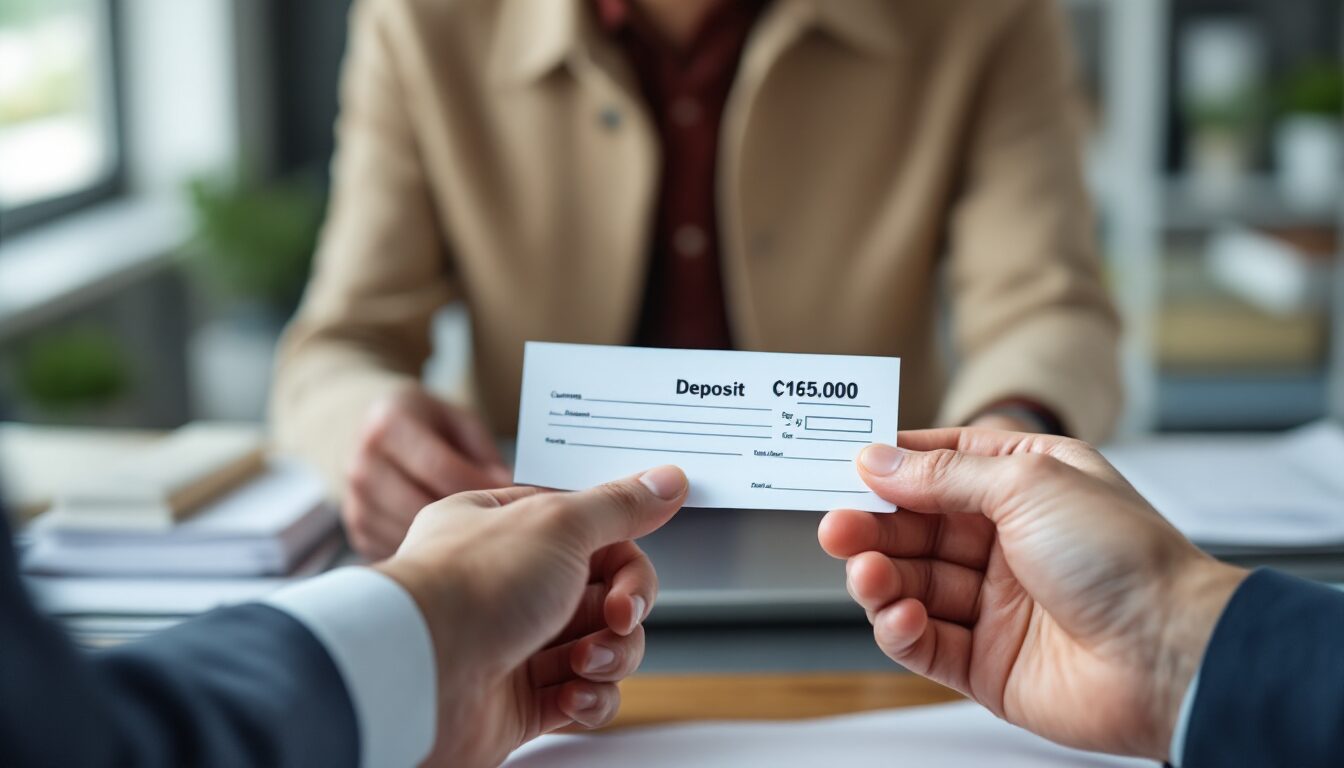 encaisser chèque de caution