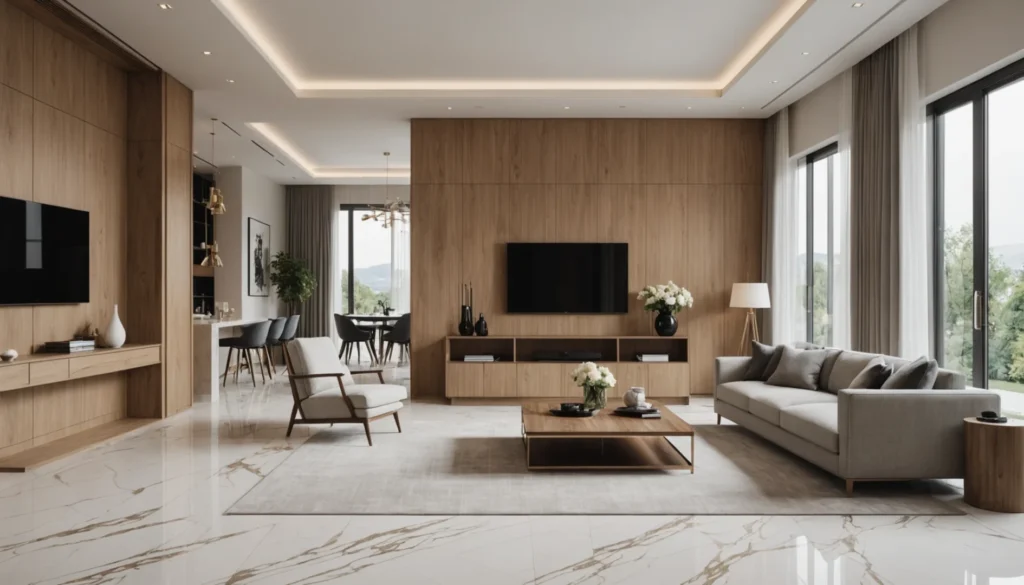 L’association bois et marbre en décoration intérieure