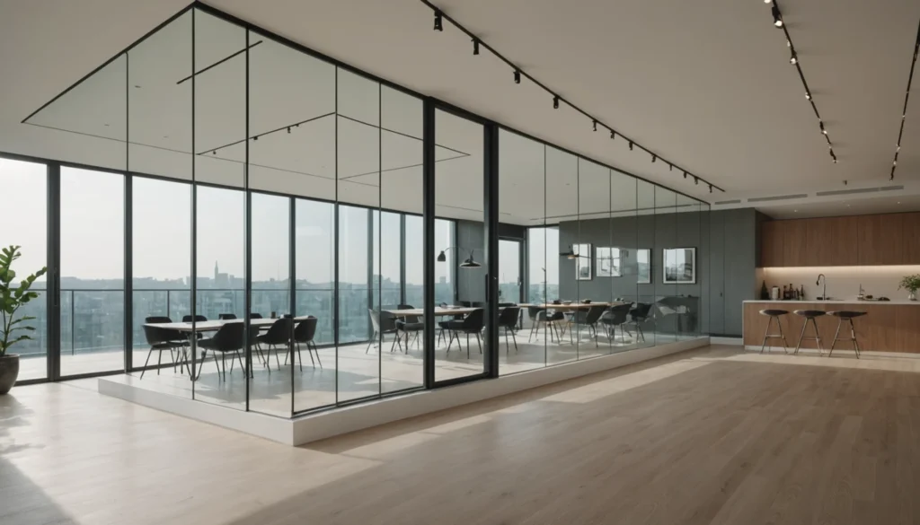 fermer une mezzanine avec une verriere