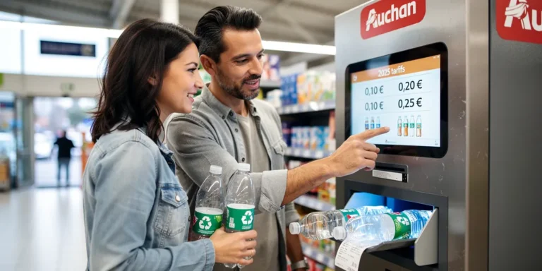 recyclage bouteille plastique tarif auchan