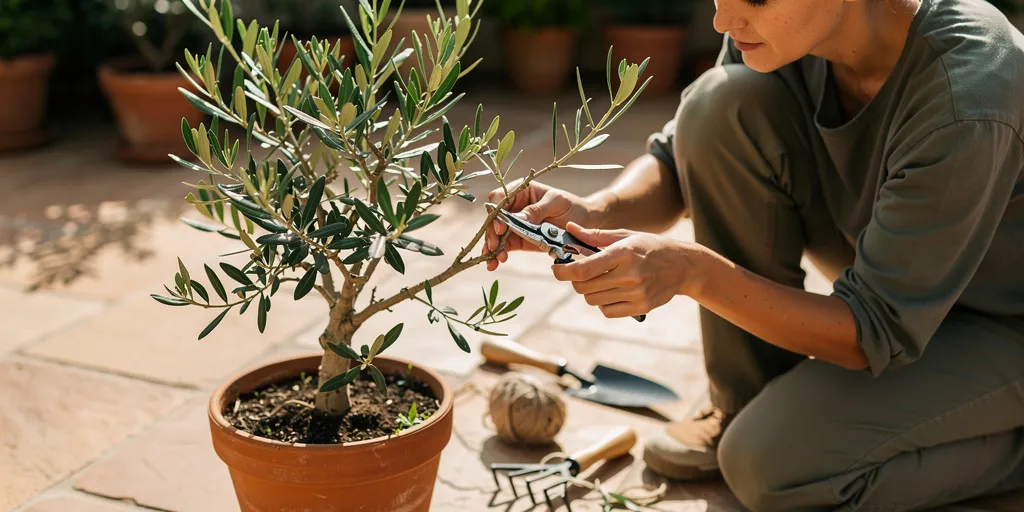 tailler un olivier en pot