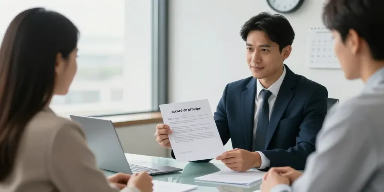 accord de principe courtier