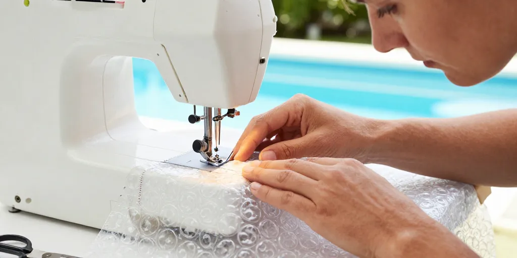 comment coudre une bâche à bulle