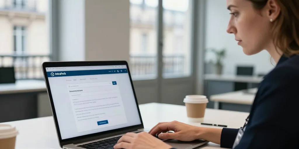 intraparis créer un compte