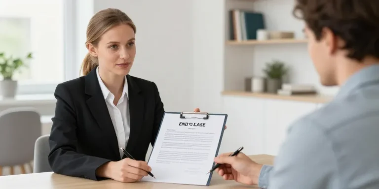 attestation fin de bail modèle