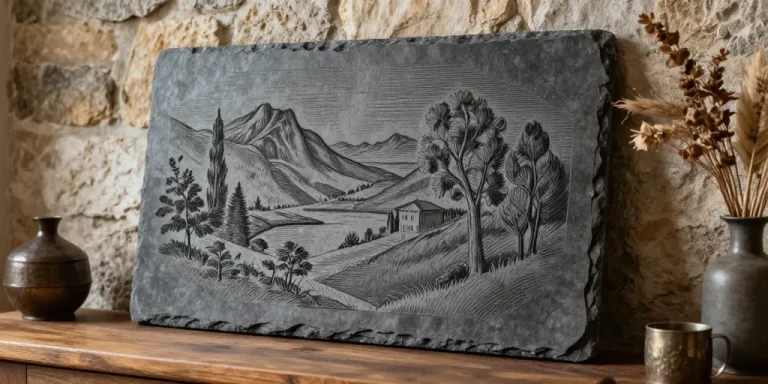 La gravure sur ardoise pour décorer son intérieur