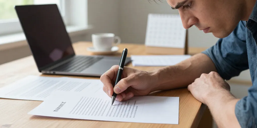 lettre de préavis pour un logement